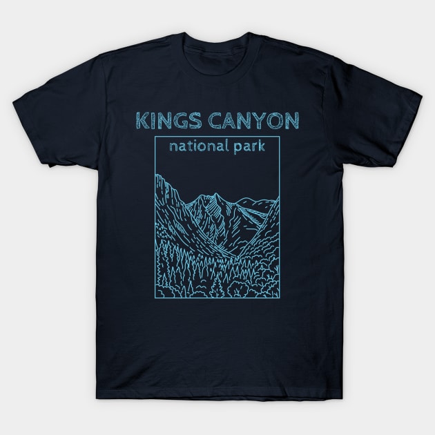 Kings Canyon California National Park T-Shirt by Souls.Print